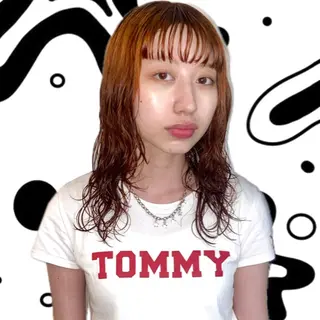 セミロング カラー パーマ hair salon　丹tan所属・Rena✴︎トレンド ×スタンダードMIXのヘアスタイル