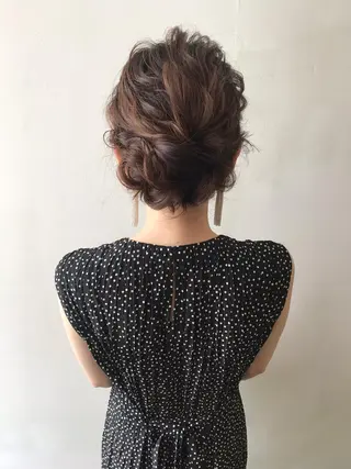 セミロング ヘアアレンジ ⭐️ アユミ⭐️のヘアスタイル