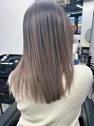 ミディアム カラー ヘアアレンジ 🫧透明感カラー/ ナルハ🫧のヘアスタイル