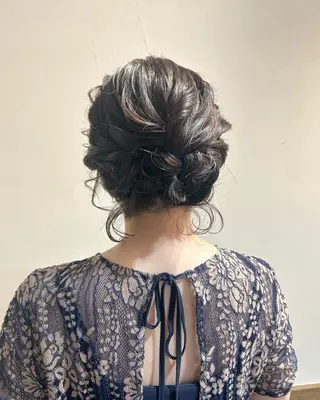 ショート ヘアアレンジ アレンジ/新宿 透明感カラー/ヤノのヘアスタイル