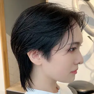ショート メンズ 🤎ベージュカラー 🐶メンズパーマの眉毛・アイブロウイメージ