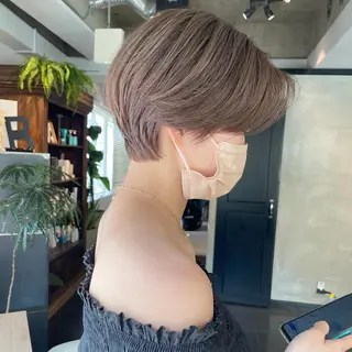 ショート カラー 🍃透明感/デザイン 店長MASARU🍃のヘアスタイル