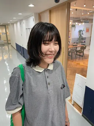 ミディアム カラー Ogata Marinaのヘアスタイル