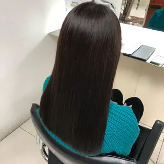 ロング カラー まつ毛/アイブロウ /髪質改善カラーのヘアスタイル