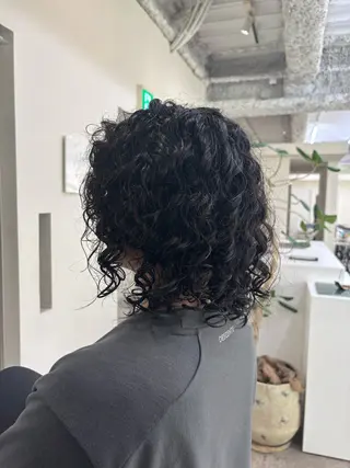 ミディアム パーマ ANY/須田 麻人/ハードパーマのヘアスタイル