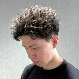 ショート パーマ メンズ スパイキーショート パーマ🔥ritaのヘアスタイル