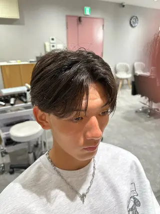 ミディアム パーマ ヘアアレンジ メンズ Mens Salon Gray by NYNY所属・メンズ特化美容師 コーショーのヘアスタイル