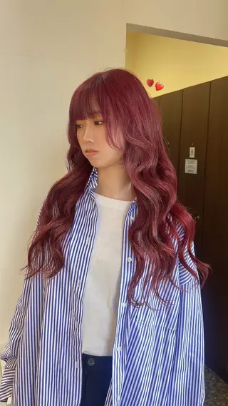 ロング 譜久島 かりんのヘアスタイル