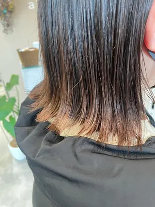 ショート ボブ/インナーカラー /眉毛/Miyuのヘアスタイル