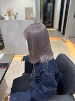 ミディアム カラー Lapis シオンのヘアスタイル