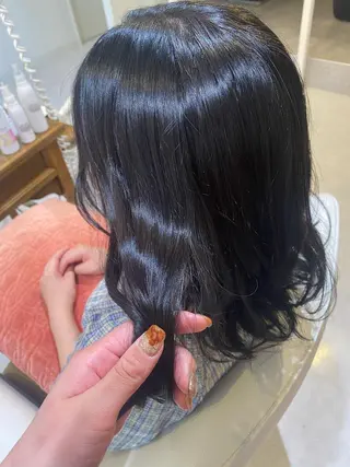 ミディアム 梛木 唯のヘアスタイル