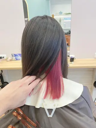 ミディアム カラー ヘアアレンジ NicoRE. 大人女子×髪質改善のヘアスタイル