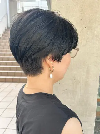 ショート ハイライトカラー/シ ョート/佐々木恵のヘアスタイル