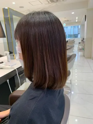 ミディアム 小田切 栄司のヘアスタイル