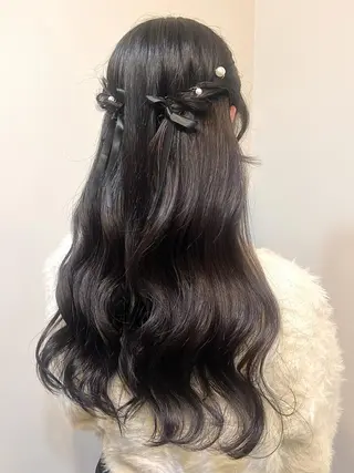 ヘアアレンジ 🤍ヘアセット.ヘア アレンジ湯山詩織🤍のヘアスタイル