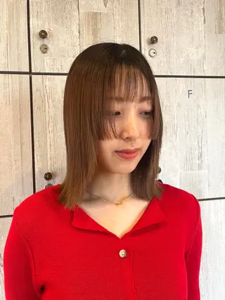 ミディアム ♡ナナコ♡ レイヤー/艶髪のヘアスタイル