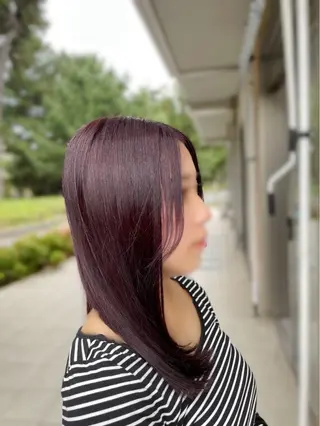 セミロング 縮毛矯正・髪質改善個室型salon Cannaつくばみどりの美容室【カンナ】所属・Canna honokaのヘアスタイル