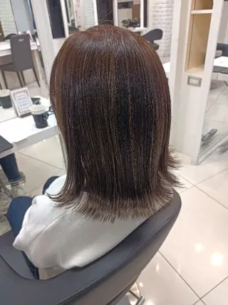 セミロング 【縮毛矯正/レディー スカット】美涼🎀のヘアスタイル