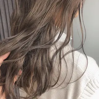 セミロング カラー 🌼透明感艶カラー オリーブ🌼河村咲のヘアスタイル