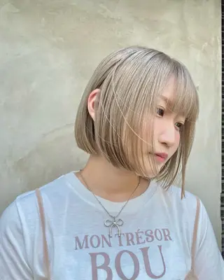 ショート sea's所属・ヒラカホ/矢場町/ ブリーチ/似合わせのヘアスタイル