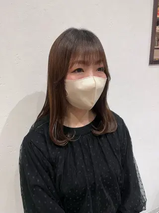 ロング 北島 遥香🫧インナ ー /ベージュカラーのヘアスタイル