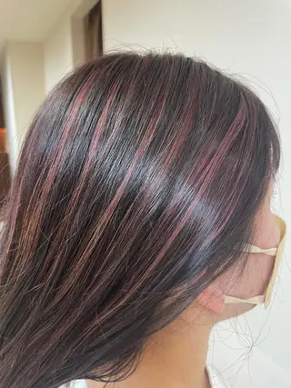 セミロング カラー ヘアアレンジ 【Sweep】おじま のぞみのヘアスタイル