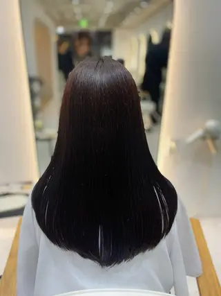 ロング カラー 艶髪・透明感カラー・ 韓国ヘア・Yuriのヘアスタイル