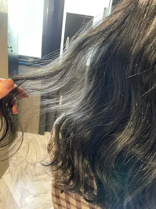 ロング カラー パーマ、ストパー モデル募集、ちはるのヘアスタイル