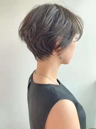 ショート カラー パーマ ショート/レイヤー なら石井知希のヘアスタイル