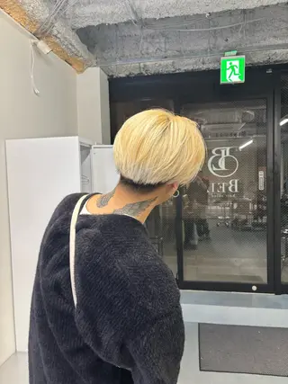 カラー メンズ BEL髪質改善&カラ ー🩵元町KAZUAのヘアスタイル