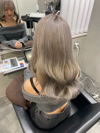 ロング ななみ/博多/ ブリーチ/髪質改善のヘアスタイル