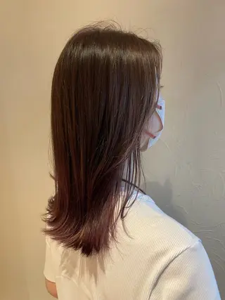 セミロング カラー ageless所属・ageless/ nana/髪質改善のヘアスタイル