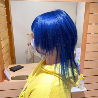 セミロング カラー RUBEUS【ルベウス】所属・✨艶々カラー🎨 杉本賢人のヘアスタイル