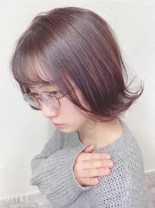 ミディアム カラー 髪質改善/レイヤー ストウシンゴのヘアスタイル