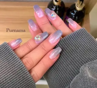 ネイル Purnama(ﾌﾟﾙﾅﾓ)所属・Purnama あきのネイルデザイン