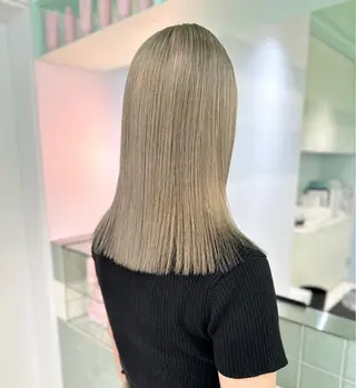 セミロング カラー 顔周りカット/ボブ/ ツヤ髪/coconaのヘアスタイル