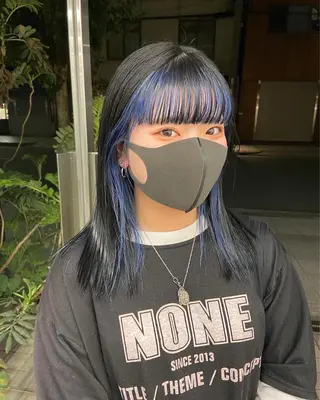 セミロング カラー yuna/ボブカット /ハイトーンカラーのヘアスタイル