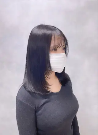 カラー 艶髪ワンホンヘア🩶 ayaha🩶のヘアスタイル