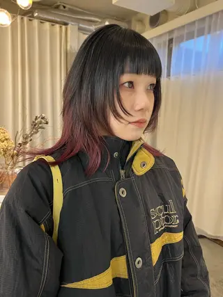 ロング カラー haco＋所属・圧倒的デザイン力 店長🎨RENAのヘアスタイル