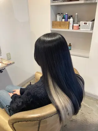 ロング カラー ナルセナツキ 👾ハイトーン👾のヘアスタイル