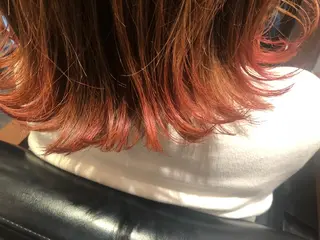 ミディアム カラー 【ヌーベルバレ】 ゆきみのヘアスタイル