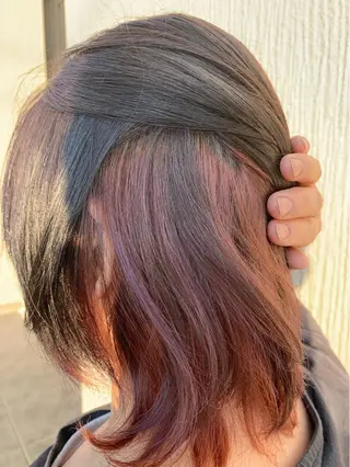 ミディアム カラー 小林 由里香のヘアスタイル