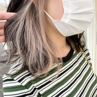 ミディアム カラー 朝生 海都のヘアスタイル