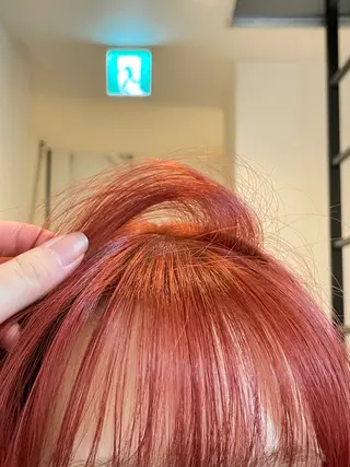 カラー 水野谷愛/ハイトーン カラー/カラーモデルのヘアスタイル