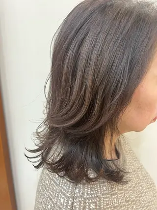 ミディアム bon hair  &make DEW山田店所属・いまい しずかのヘアスタイル