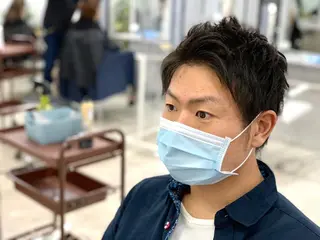 ショート カラー メンズ ハイライト&曲がる 縮毛矯正特化 玉置のヘアスタイル