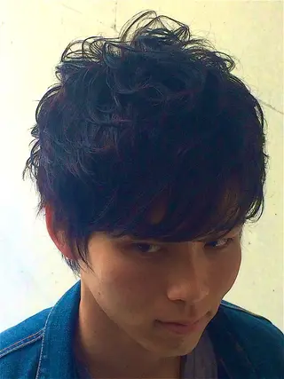 ショート パーマ メンズ 大木 拓瑞のヘアスタイル