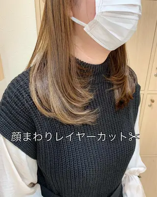 セミロング 店長 大方康暉のヘアスタイル