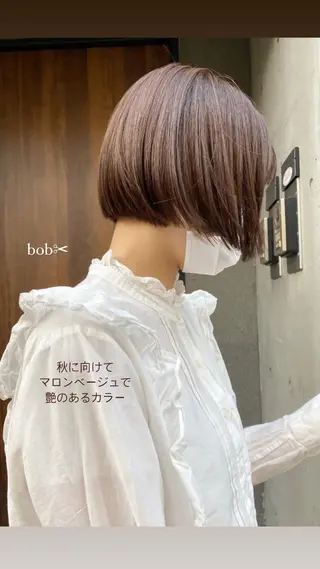 ショート ୨୧柔らかいカラー nozomi ୨୧のヘアスタイル