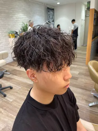 ショート パーマ メンズ メンズパーマ 北原寿樹のヘアスタイル